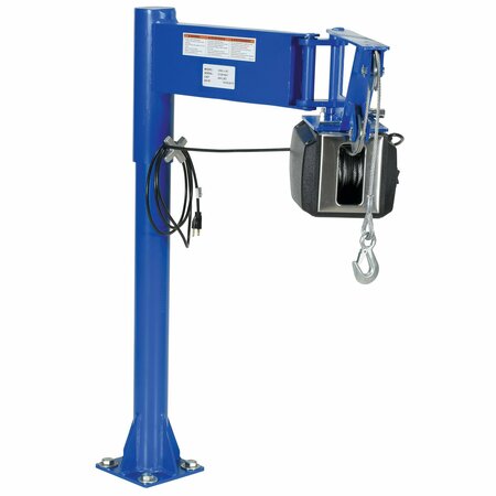 Vestil Steel AC Powered Lifter Jib, 400 Lb. Capacity, Blue VAN-J-AC